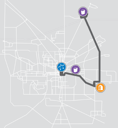 Red Hills Route Mini Map