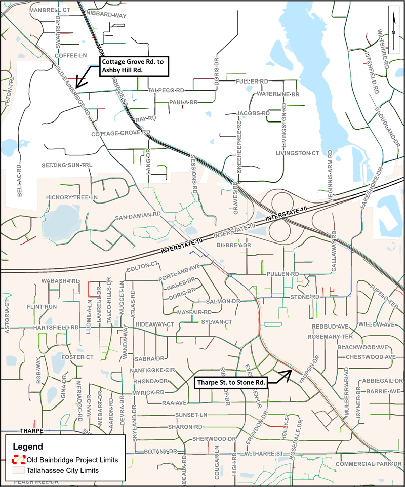 map of the project area